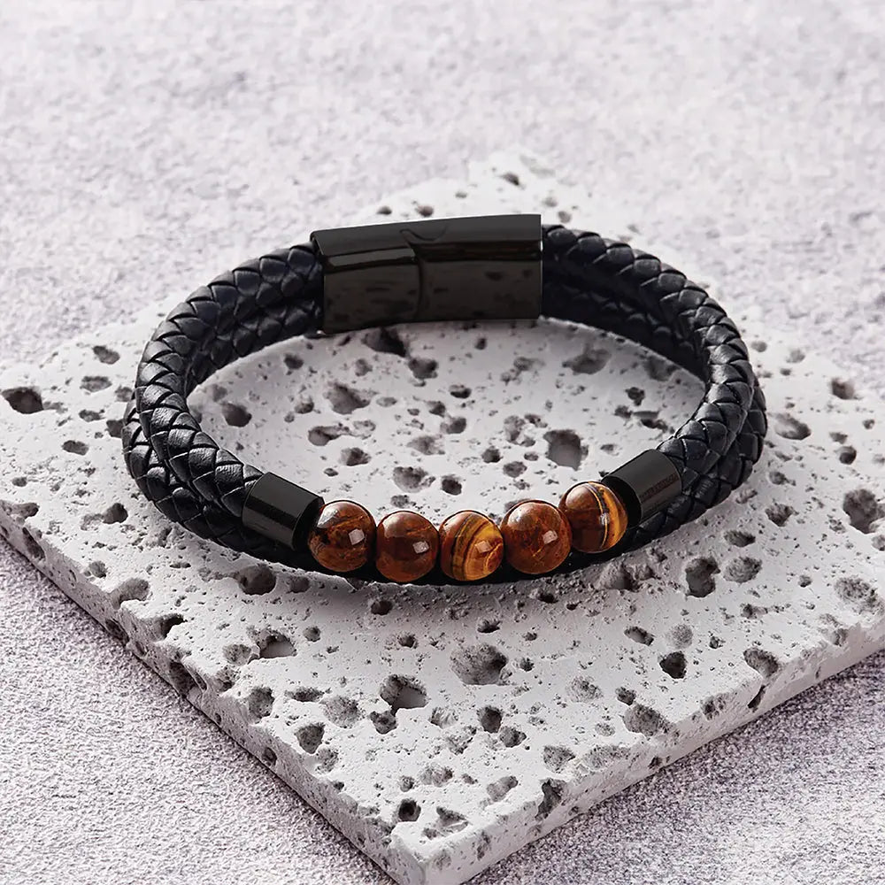 Tiger Eye Bracelet for Courage & Strength SANATHAN